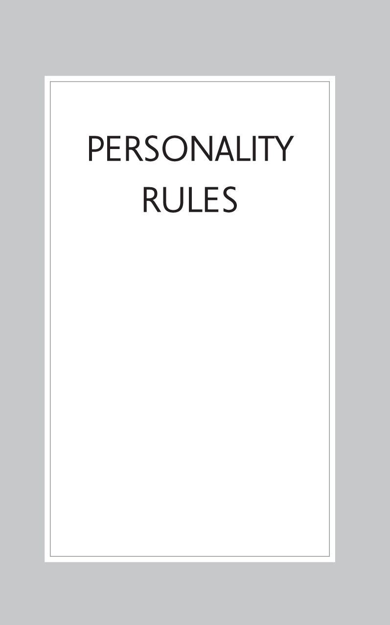 PERSONALITY RULES