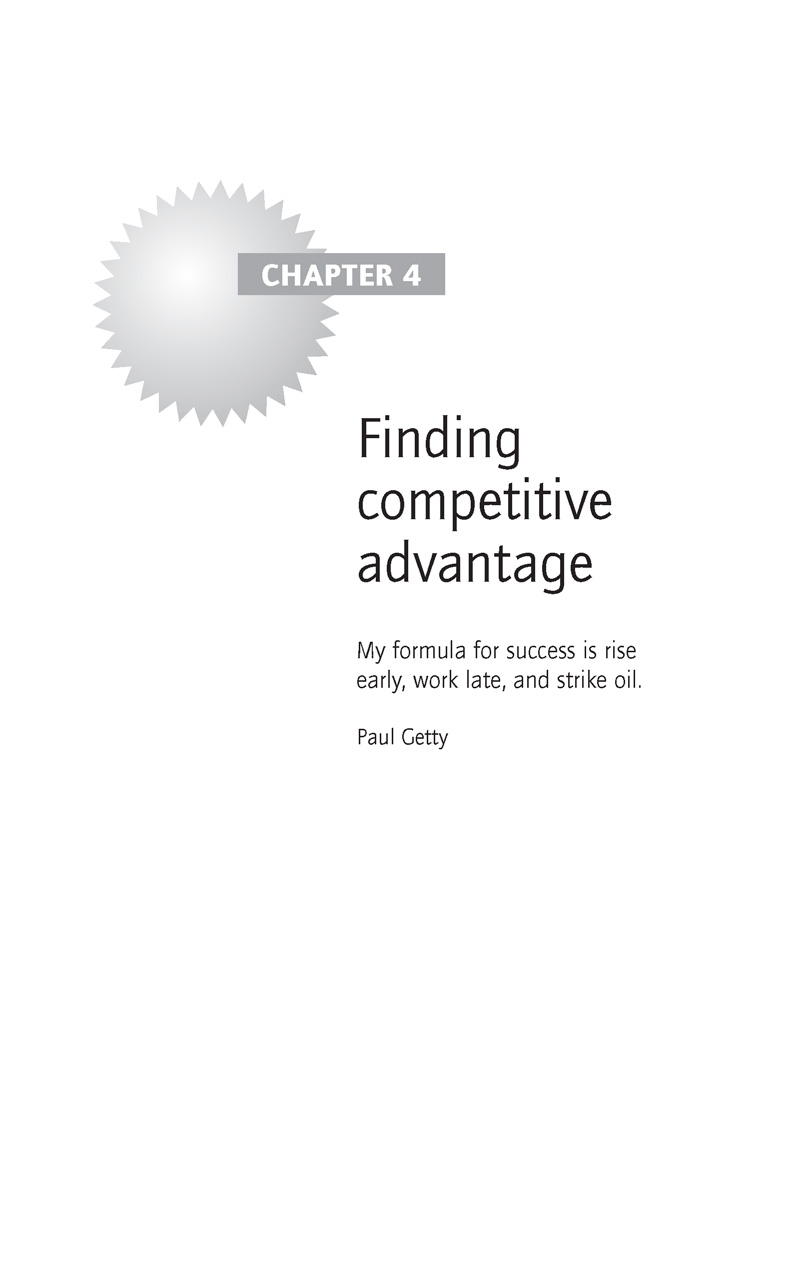 Finding Competitive Advantage