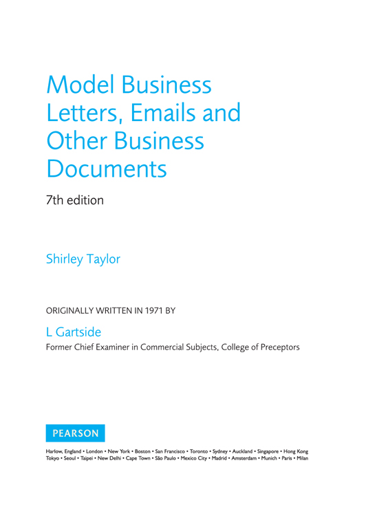  Model Business Letters, Emails and other Business Documents