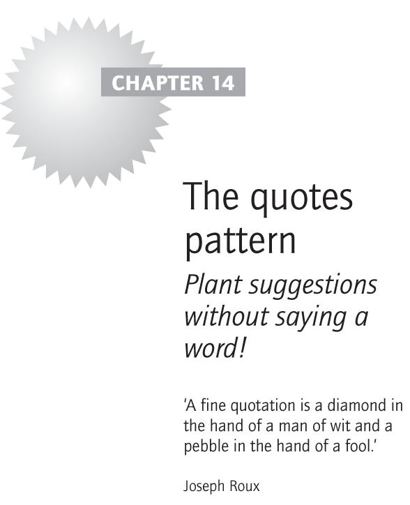 The quotes pattern