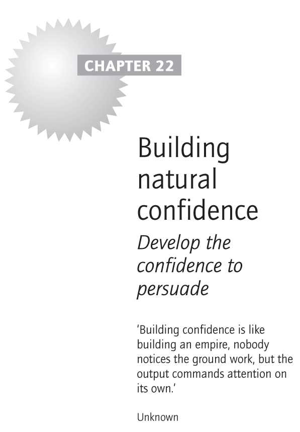 Building natural confidence