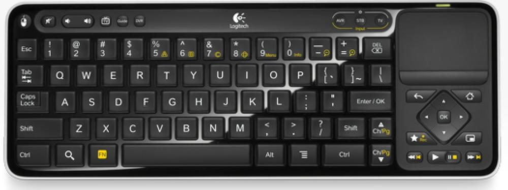 The wireless keyboard that ships with the Logitech Revue