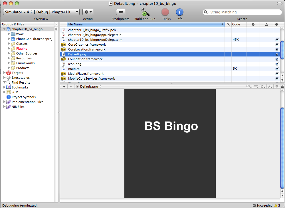 The BS Bingo root folder
