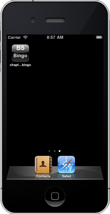 The BS Bingo iOS desktop icon