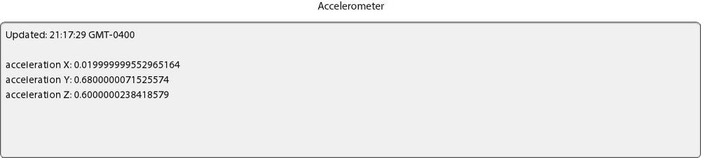 Accelerometer Information