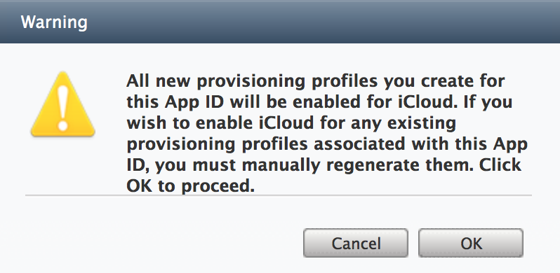 Configuring an App ID for iCloud