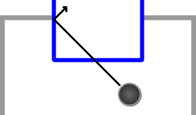 Puck needs to bounce into goal box