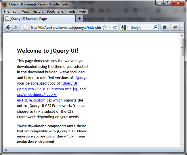 jQuery UI home page