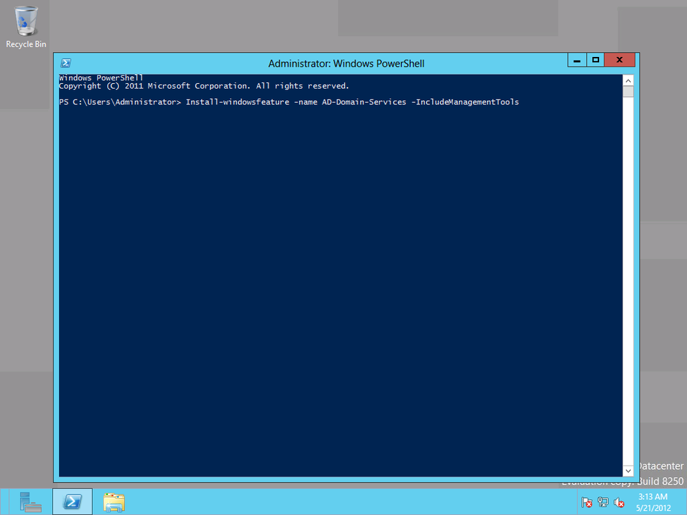Deploying AD with PowerShell