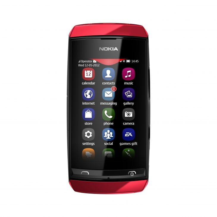 The latest Series 40 devices in the social phone market, such as this Nokia Asha 306, include a full touchscreen, WiFi access, video streaming, and web browsing support.