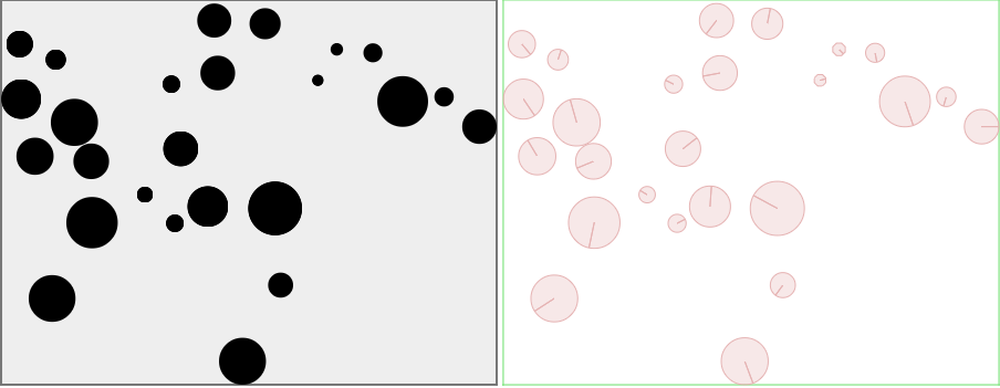 Bouncing balls in Box2D on the Canvas and in b2DebugDraw