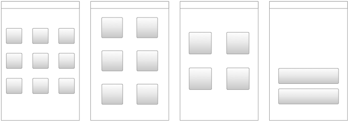 Grid layouts for springboards