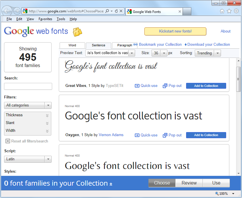 Itâs easy to include Googleâs web fonts