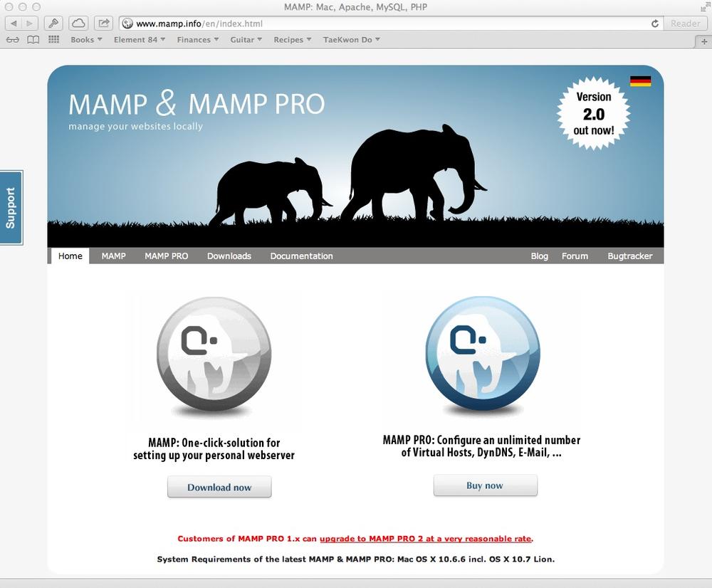 The MAMP site is a PHP developerâs best friend. The free MAMP download gives you almost everything you could want for developing great PHP scripts and the databases with which they work.