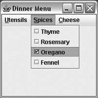 The DinnerMenu application