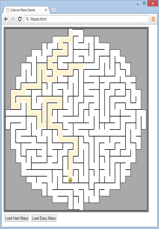 In the dark old days of the Web, you had to build your web page games with a browser plug-in like Flash. But with HTML5âs features, including the canvas (shown here), you can use trusty, plug-in-free JavaScript. Here, HTML5 powers a maze game that youâll dissect in Chapter 9.
