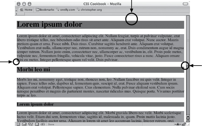 Page margins visible as the whitespace around the edges of a web page