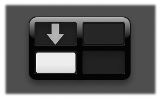 This display appears momentarily when you switch screens. The arrow shows you the screens youâre moving to and from.You can even move diagonally. While pressing Control, press two arrow keys on your keyboard at once (like â and â).