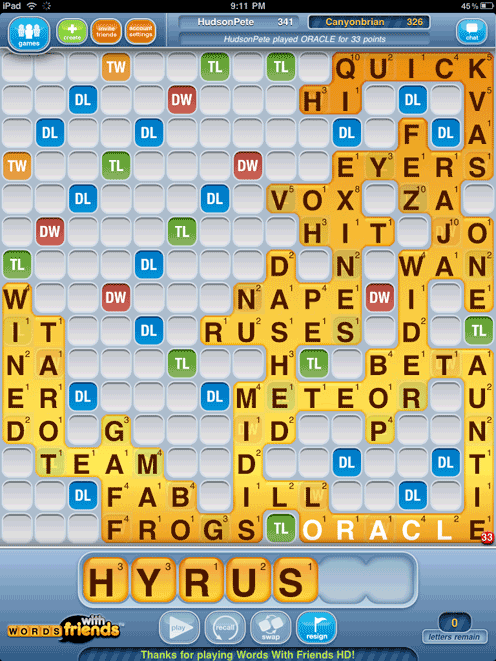 Words with Friends HD