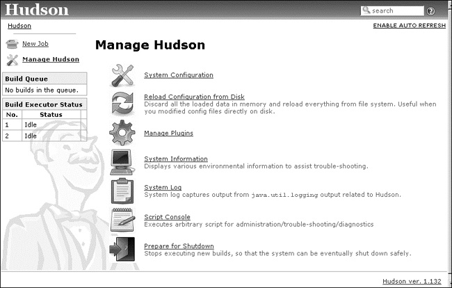 Strona administracyjna Hudsona