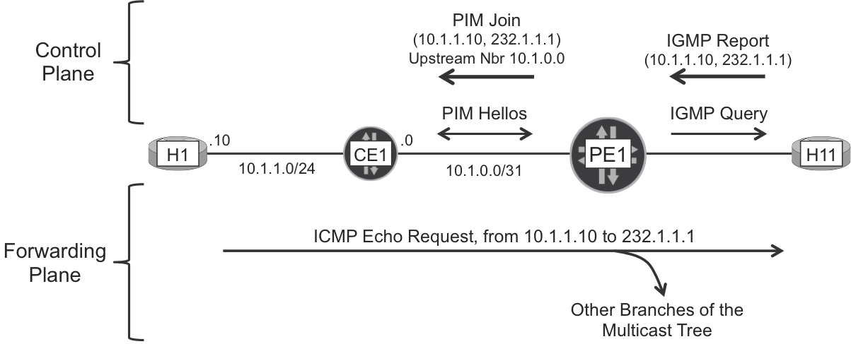 IGMP and PIM in action (SSM model)