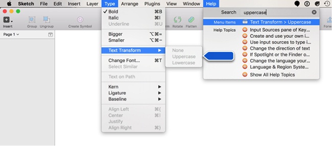 macOS offers a great search feature under the Help menu of many applications: instead of just showing the results, it automatically shows where the option can be found in the menus.