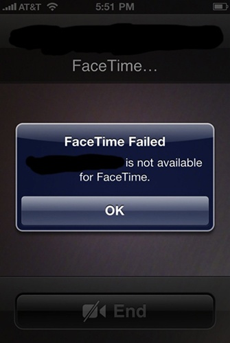 This FaceTime error message doesnât tell the user what the next steps are