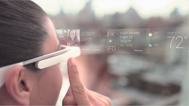 The place between hybrid and augmentation is often awkward (source: Google Glass)
