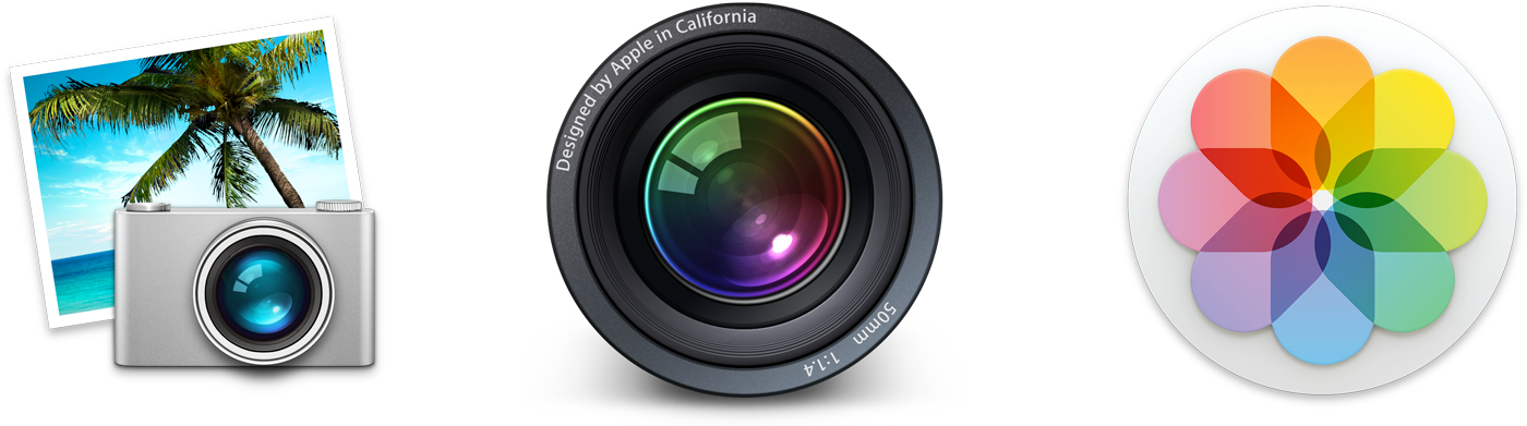 **①** iPhoto and Aperture have been discontinued. Apple intends Photos to be their replacement.
