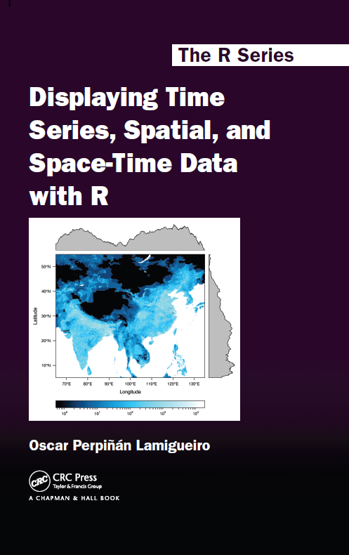 Displaying Time Series, Spatial, and Space-Time Data with R: cover image