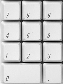 The numeric keys can control the pointer.