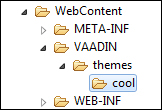 Time for action – creating a new Vaadin theme