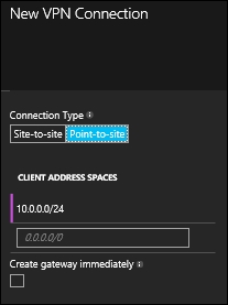 Configuring Office connectivity with a point-to-site VPN