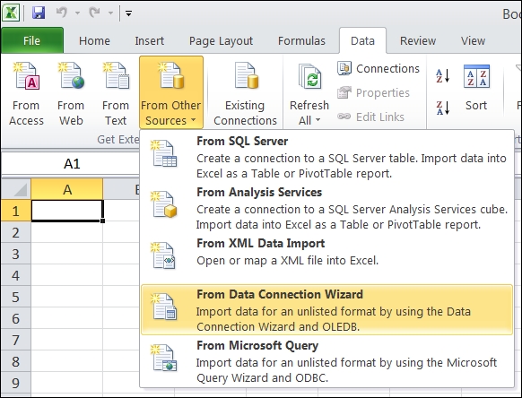 Using Microsoft Excel as a reporting tool