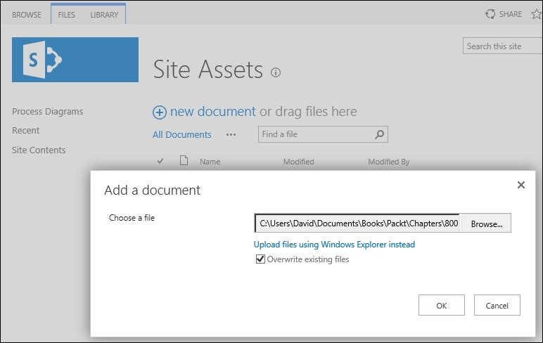 Adding a Visio template to SharePoint