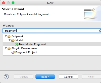 Time for action – creating a model fragment