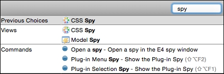 Time for action – using the CSS Spy