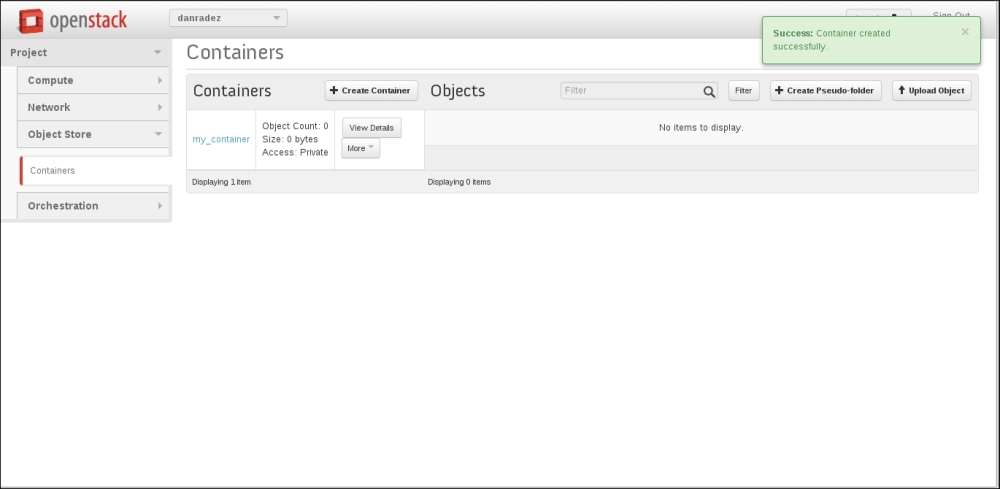 Object file management in the web interface