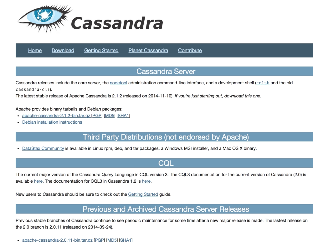 Installing Cassandra