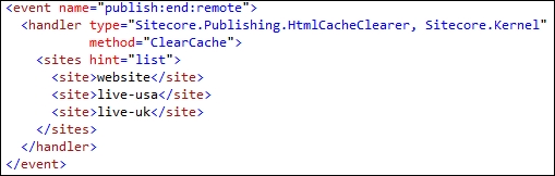 Clearing an HTML cache based on published items for a multisite environment
