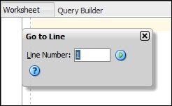 Read the line number in the source editor