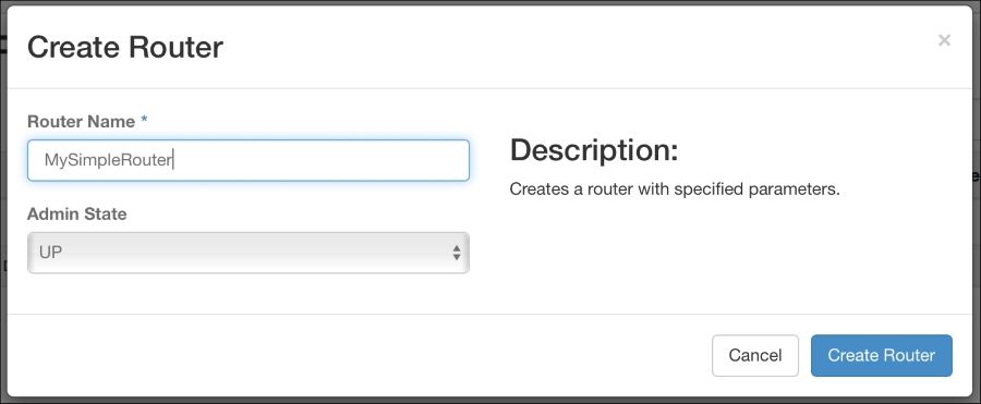 Creating routers within a project