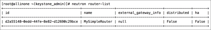 Creating and listing routers