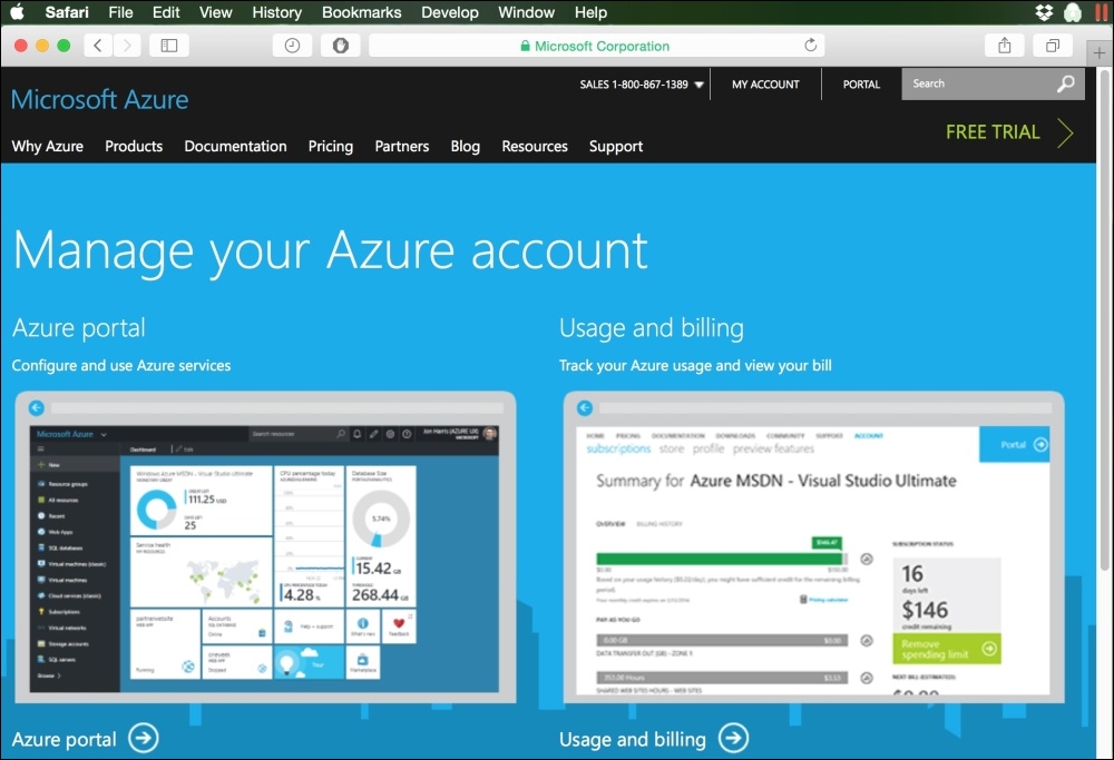 Creating a Microsoft Azure subscription