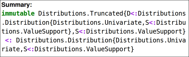 Truncated distributions