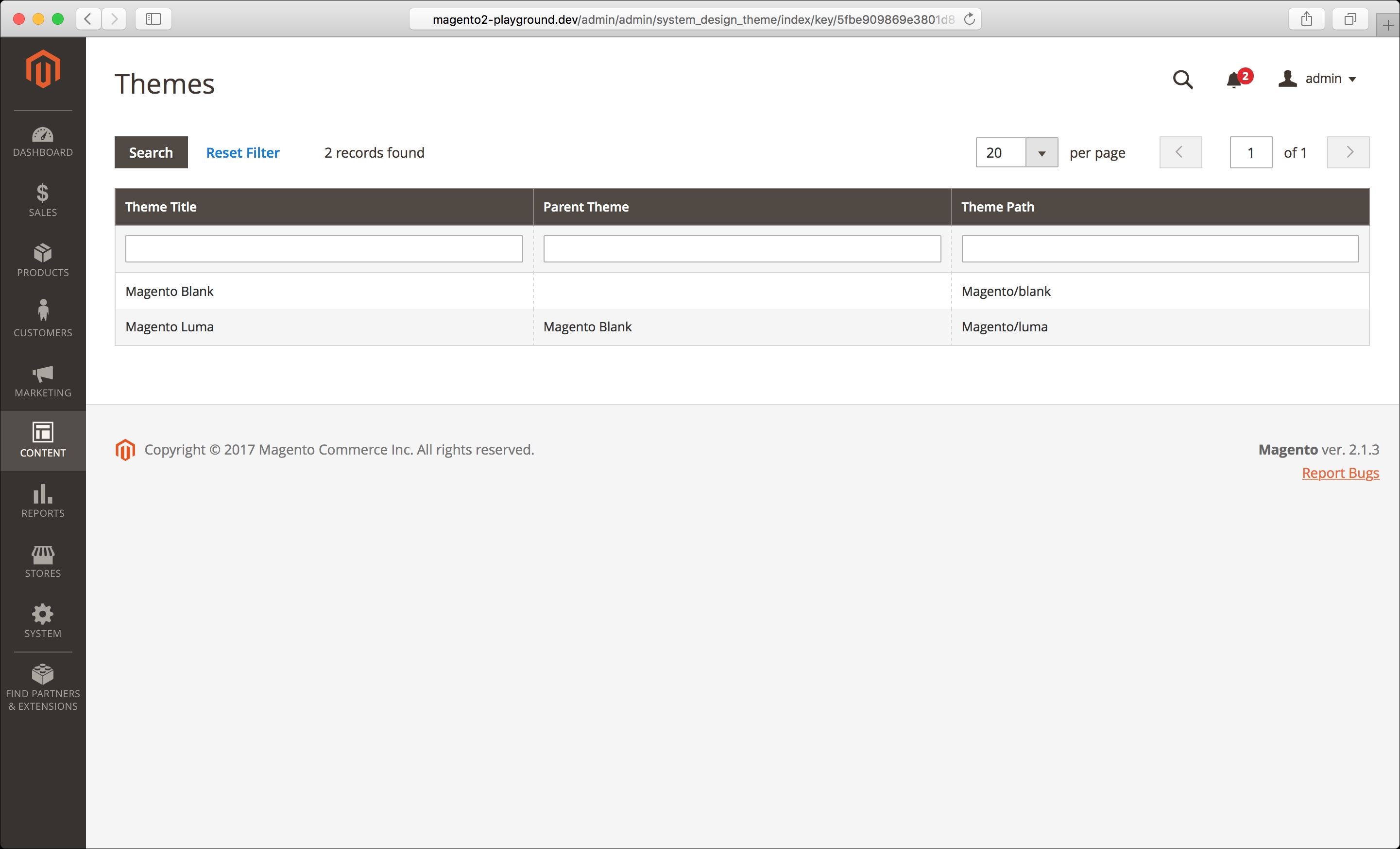 How to manage Magento themes
