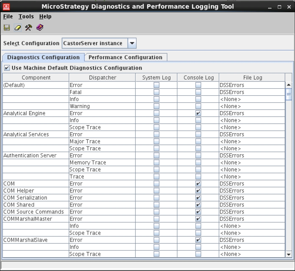 Overview of the MicroStrategy Diagnostics and Performance Logging tool