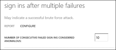 Configuring - sign-ins after multiple failures