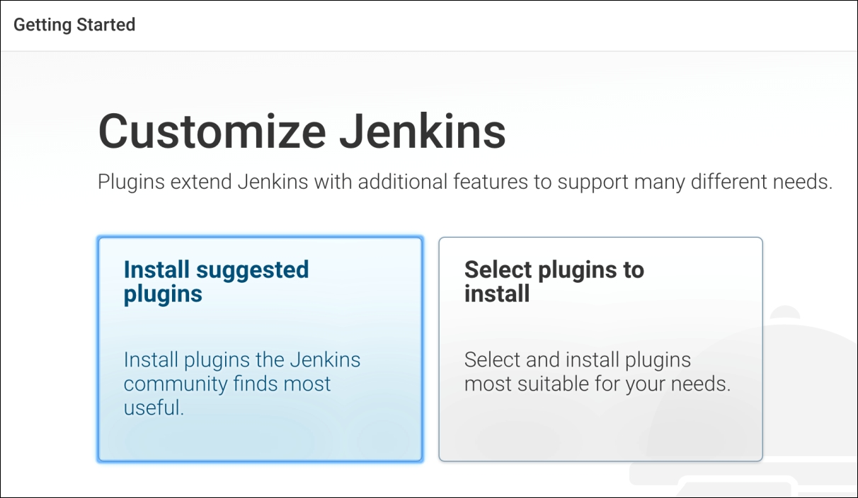 Jenkins initialization