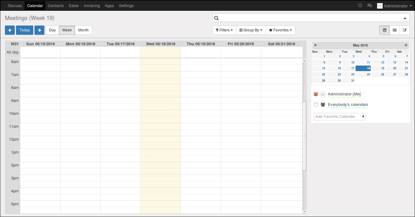 Using Odoo to schedule calls, meetings, and events